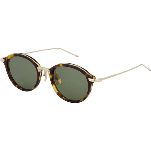 Thom , Sunglasses, unisex, , Size: S Classic Tortoise Round Sunglasses - Thom Browne - Modalova