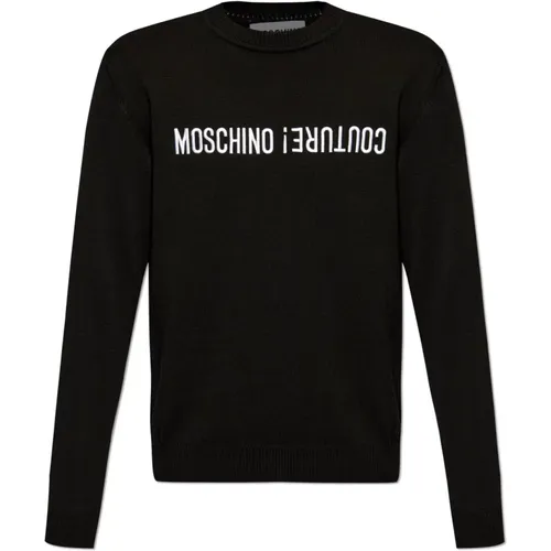 Pullover mit Logo , Herren, Größe: L - Moschino - Modalova