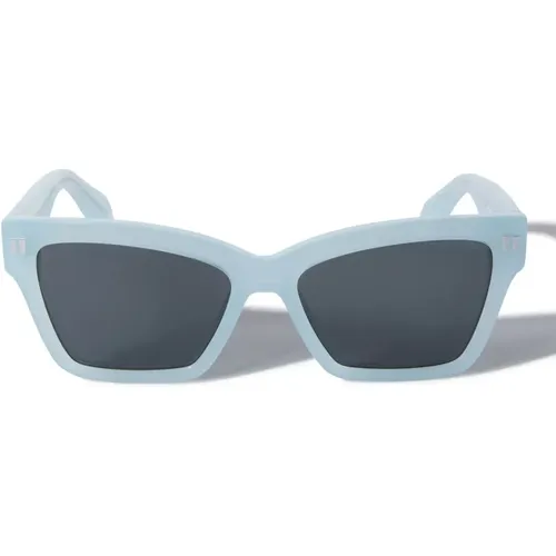 Sunglasses, unisex, , Size: 54 MM Geometric Cat-Eye Sunglasses Cincinnati Style - Off White - Modalova
