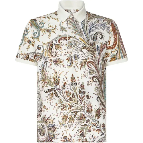 Paisley Print Polo Shirt , male, Sizes: L - ETRO - Modalova