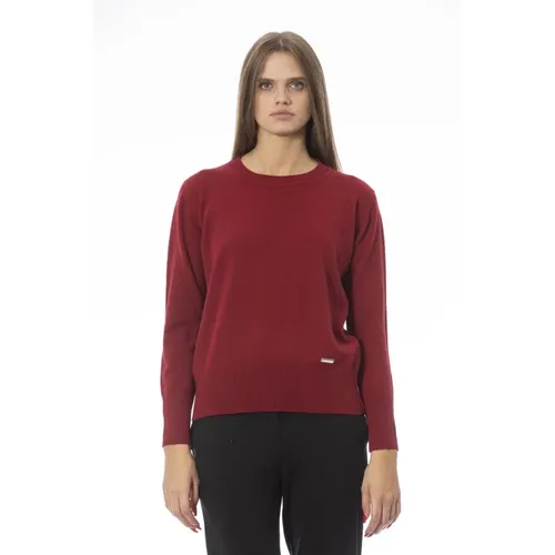 Trendiger Pullover mit Langen Ärmeln,Langarm Crewneck Monogramm Pullover - Baldinini - Modalova