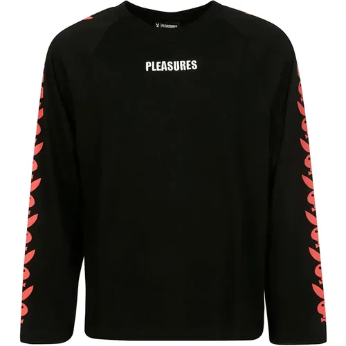 Long Sleeve Tops, male, , Size: XL Raglan Long Sleeve T-shirt - Pleasures - Modalova