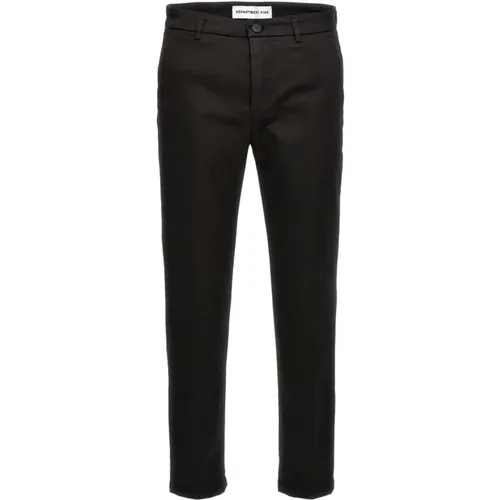 Stretch Chino Pants with Piping , male, Sizes: W33, W32, W36, W38 - Department Five - Modalova