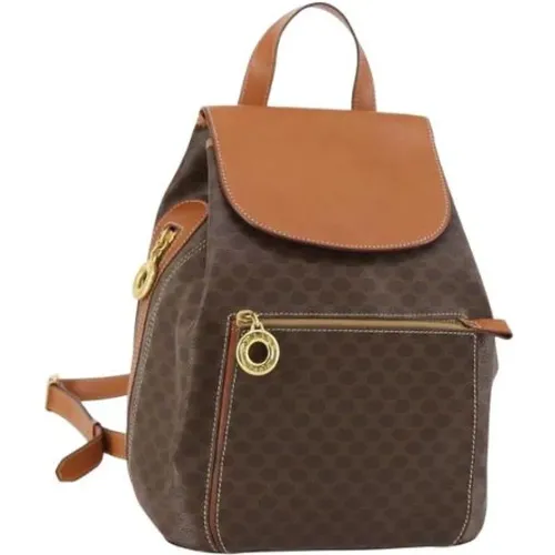 Pre-owned Backpacks, female, , Size: ONE SIZE Pre-owned Canvas Backpack - Celine Vintage - Modalova