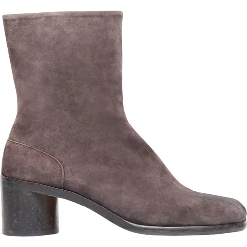 Wildleder Tabi Stiefeletten mit Distressed Absatz - Maison Margiela - Modalova