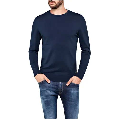 Mesh Sweater , Herren, Größe: M - Replay - Modalova