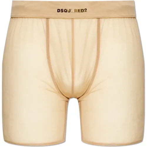 Bottoms, male, , Size: S Boxers with logo - Dsquared2 - Modalova