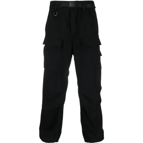 Stylish Flannel Cargo Pants , female, Sizes: L, S - Y-3 - Modalova