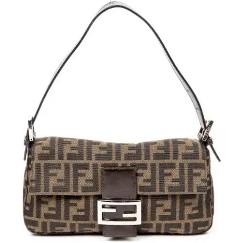 Pre-owned Shoulder Bags, female, , Size: ONE SIZE Pre-owned Canvas fendi-bags - Fendi Vintage - Modalova