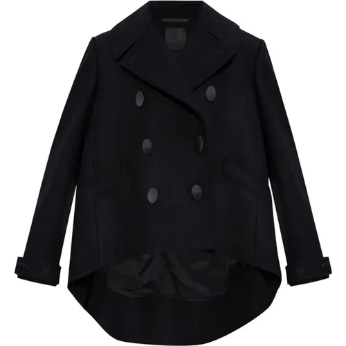 Wool Coat Double-Breasted Style , female, Sizes: XS, S - Givenchy - Modalova