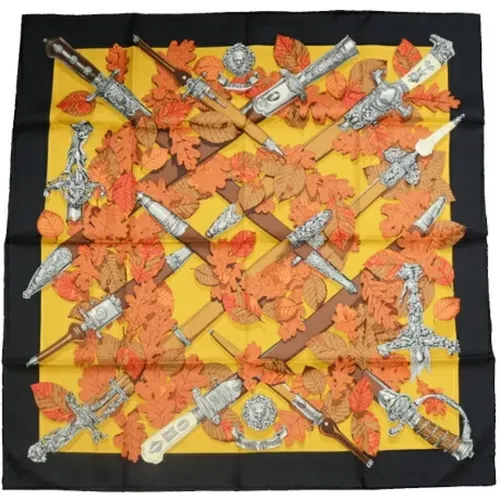 Pre-owned Scarves, female, , Size: ONE SIZE Pre-owned Canvas scarves - Hermès Vintage - Modalova