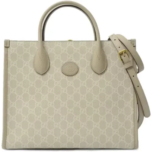 Pre-owned Tote Bags, female, , Size: ONE SIZE Pre-owned Canvas totes - Gucci Vintage - Modalova