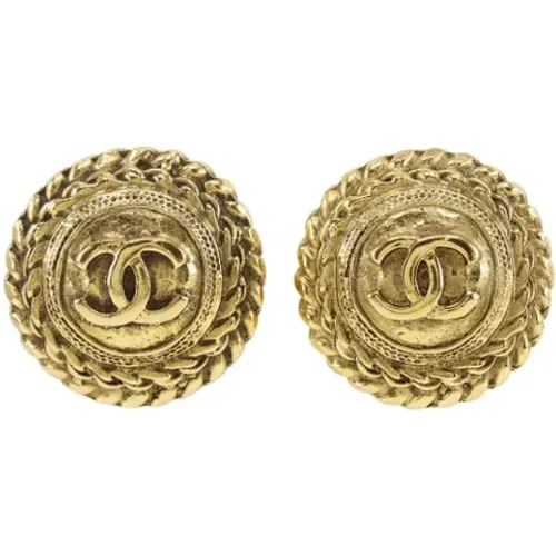 Pre-owned Jewellery, female, , Size: ONE SIZE Pre-owned Metal earrings - Chanel Vintage - Modalova