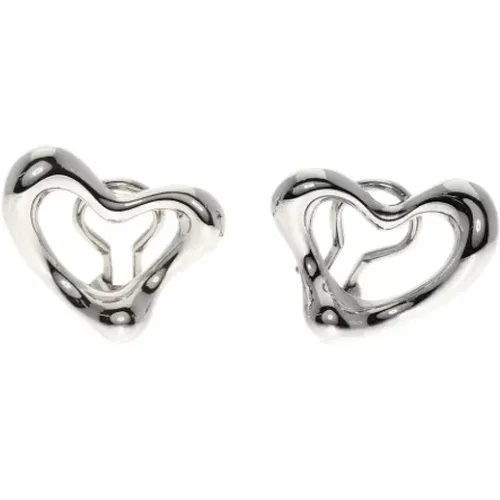 Pre-owned Jewellery, female, , Size: ONE SIZE Pre-owned Silver earrings - Tiffany & Co. Pre-owned - Modalova