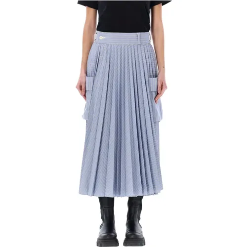 Women's Clothing Skirts Light White Ss24 , female, Sizes: M - Sacai - Modalova