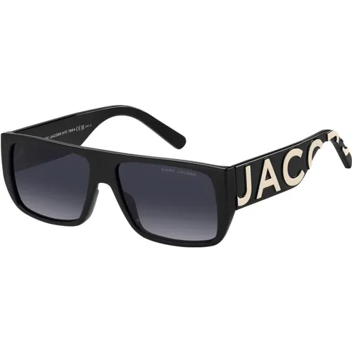 Sunglasses, unisex, , Size: 57 MM White/Dark Grey Sunglasses - Marc Jacobs - Modalova