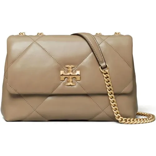 Diamantgesteppte Leder-Schultertasche - TORY BURCH - Modalova