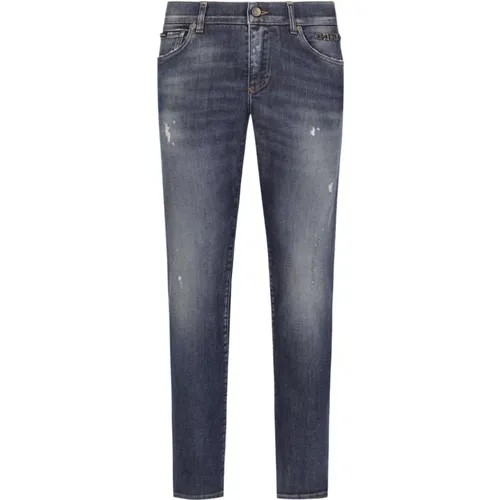 Skinny Denim Jeans mit verwaschenem Look - Dolce & Gabbana - Modalova