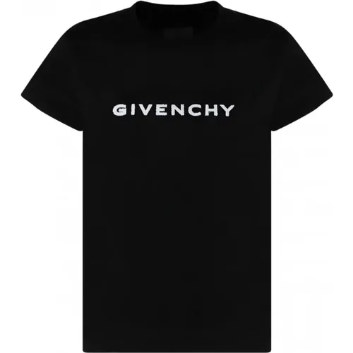 Logo Print Baumwoll T-Shirt - Givenchy - Modalova
