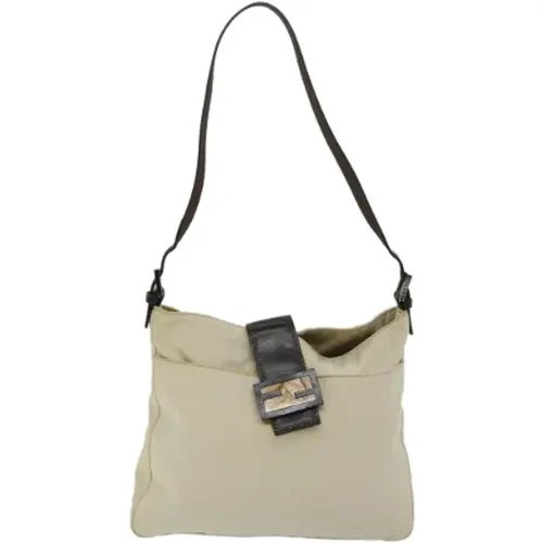 Pre-owned Shoulder Bags, female, , Size: ONE SIZE Pre-owned Canvas shoulder-bags - Fendi Vintage - Modalova