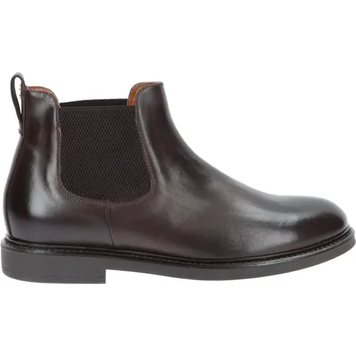 Chelsea Boots, male, , Size: 8 US Mens Leather Ankle Boots - Nerogiardini - Modalova