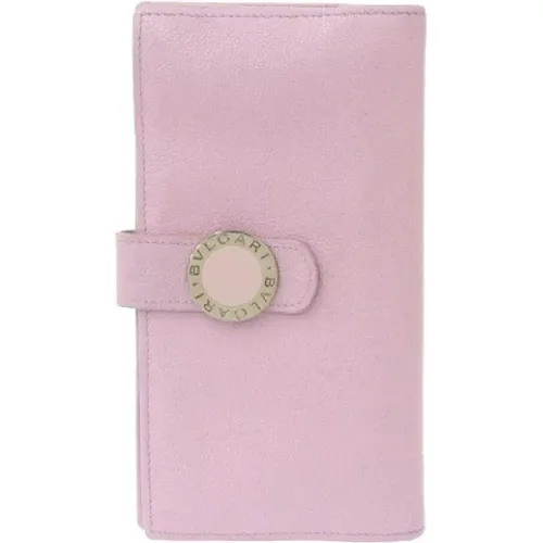 Pre-owned Wallets, female, , Size: ONE SIZE Pre-owned Leather wallets - Bvlgari Vintage - Modalova