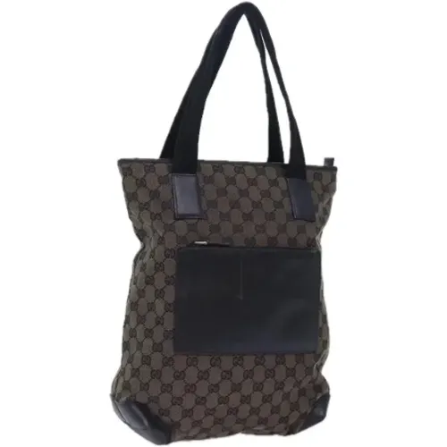 Pre-owned Tote Bags, female, , Size: ONE SIZE Pre-owned Canvas totes - Gucci Vintage - Modalova