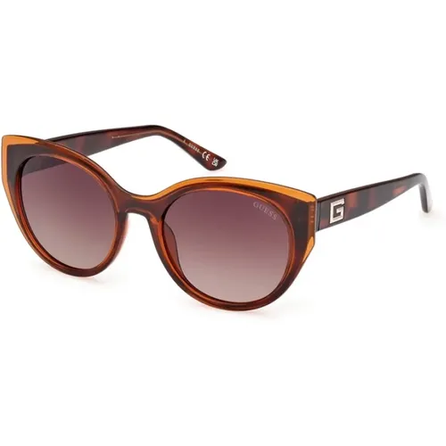 Modern Round Sunglasses Gradient , female, Sizes: 53 MM - Guess - Modalova