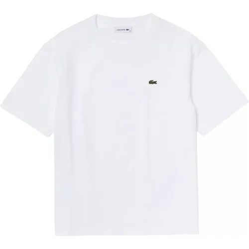 Urban Boy Fit Crewneck T-Shirt , female, Sizes: M, 2XS, XS, L, S - Lacoste - Modalova