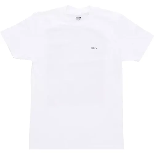 Klassisches Rose T-Shirt Weiß Obey - Obey - Modalova