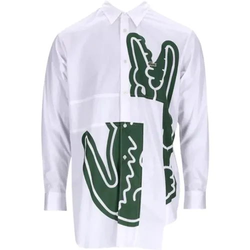 Oversized Shirt mit Krokodil-Logo , Herren, Größe: L - Comme des Garçons - Modalova