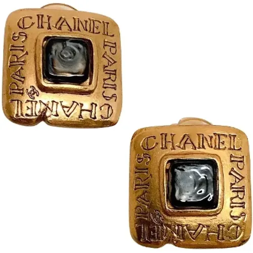 Pre-owned Metal earrings , female, Sizes: ONE SIZE - Chanel Vintage - Modalova