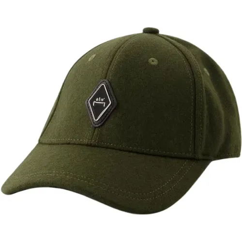 Diamond Cap - A Cold Wall - Wool - Khaki , male, Sizes: ONE SIZE - A-Cold-Wall - Modalova