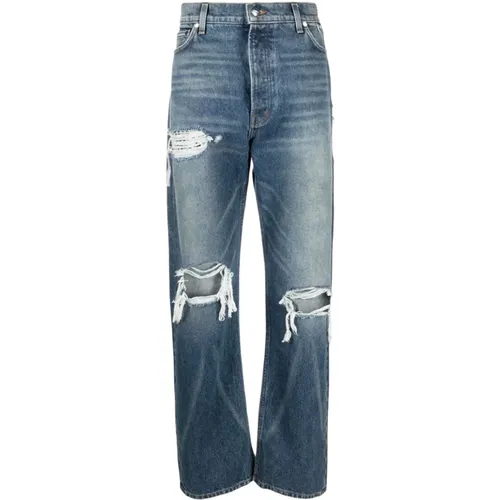 Denim Jeans with Distinctive Seamlines , male, Sizes: W32 - Rhude - Modalova
