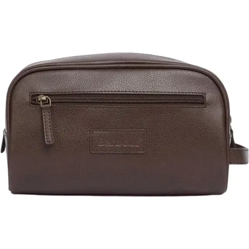 Toilet Bags, unisex, , Size: ONE SIZE Soft Leather Travel Bag - Barbour - Modalova