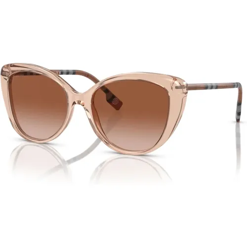 Peach/ Shaded Sunglasses , female, Sizes: 54 MM - Burberry - Modalova