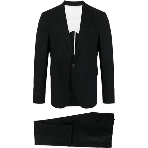 Single Breasted Suits, male, , Size: 3XL Single Breasted Blazer - Dsquared2 - Modalova