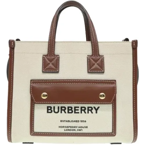 Pre-owned Tote Bags, female, , Size: ONE SIZE Pre-owned Canvas totes - Burberry Vintage - Modalova