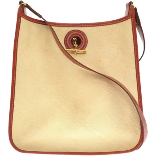 Pre-owned Canvas Hermès shoulder bag , female, Sizes: ONE SIZE - Hermès Vintage - Modalova