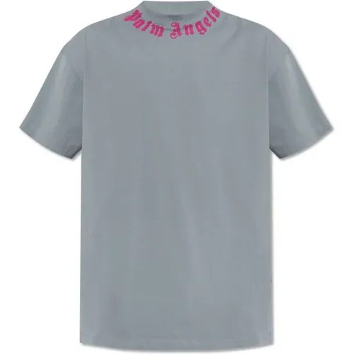 T-shirt with logo , male, Sizes: L, XL, M - Palm Angels - Modalova
