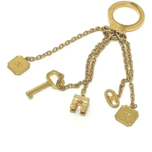 Pre-owned Accessories, female, , Size: ONE SIZE Pre-owned Gold key-holders - Celine Vintage - Modalova