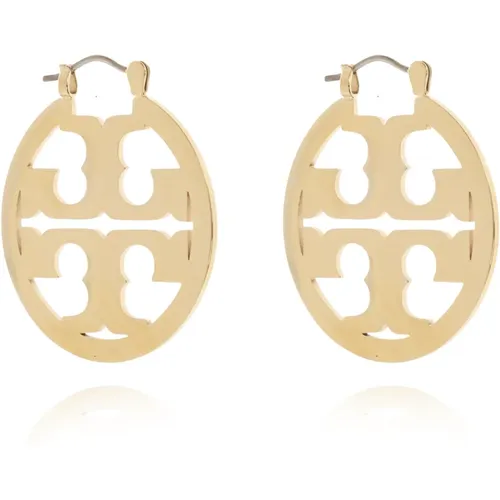 Earrings, female, , Size: ONE SIZE Earrings with logo - TORY BURCH - Modalova