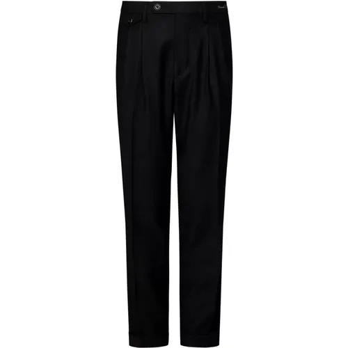 Stretch Wool Trousers , male, Sizes: W34, W31, W40, W36, W35, W33, W32, W38 - Michael Coal - Modalova