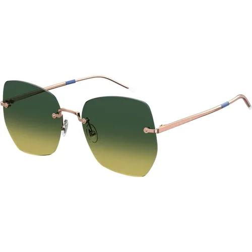 Rose Gold/ Shaded Sunglasses , female, Sizes: 57 MM - Tommy Hilfiger - Modalova