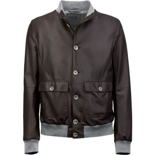 Leather Jackets , male, Sizes: 3XL, M, 2XL, XL, L - Gimo's - Modalova