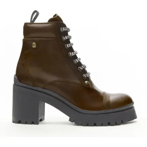 Pre-owned Leather boots , female, Sizes: 3 1/2 UK - Miu Miu Pre-owned - Modalova