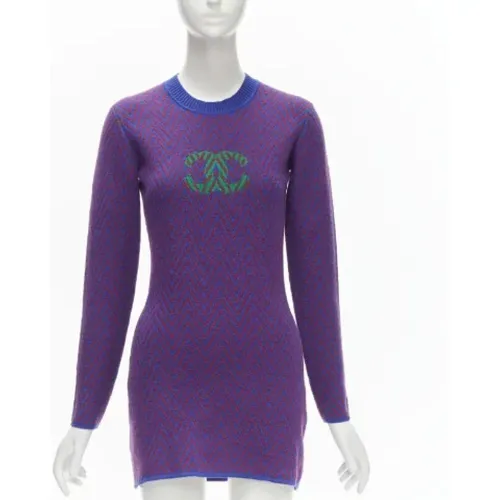 Pre-owned Cashmere dresses , female, Sizes: XS - Chanel Vintage - Modalova