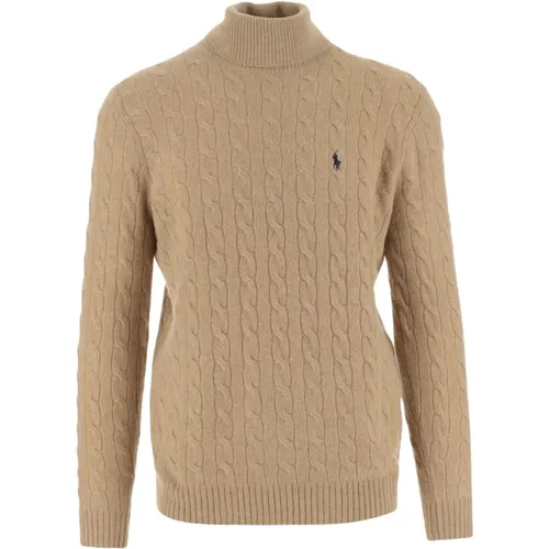 Turtlenecks, male, , Size: XL Wool Cashmere Pullover High Neck Sweater - Polo Ralph Lauren - Modalova