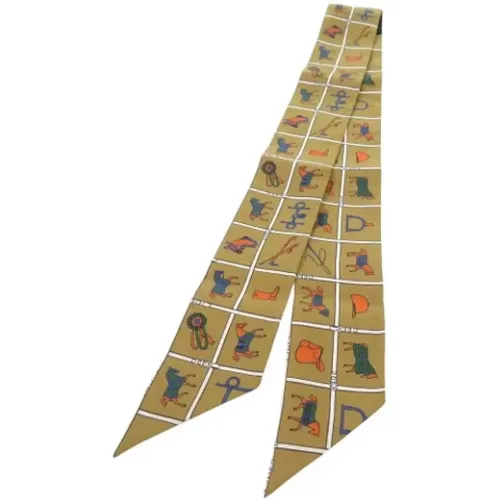 Pre-owned Scarves, female, , Size: ONE SIZE Pre-owned Silk scarves - Hermès Vintage - Modalova