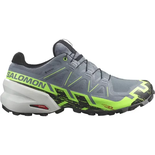 Flint/Grgeck/Black Speedcross 6 GTX Trail Laufschuhe , Herren, Größe: 45 1/2 EU - Salomon - Modalova